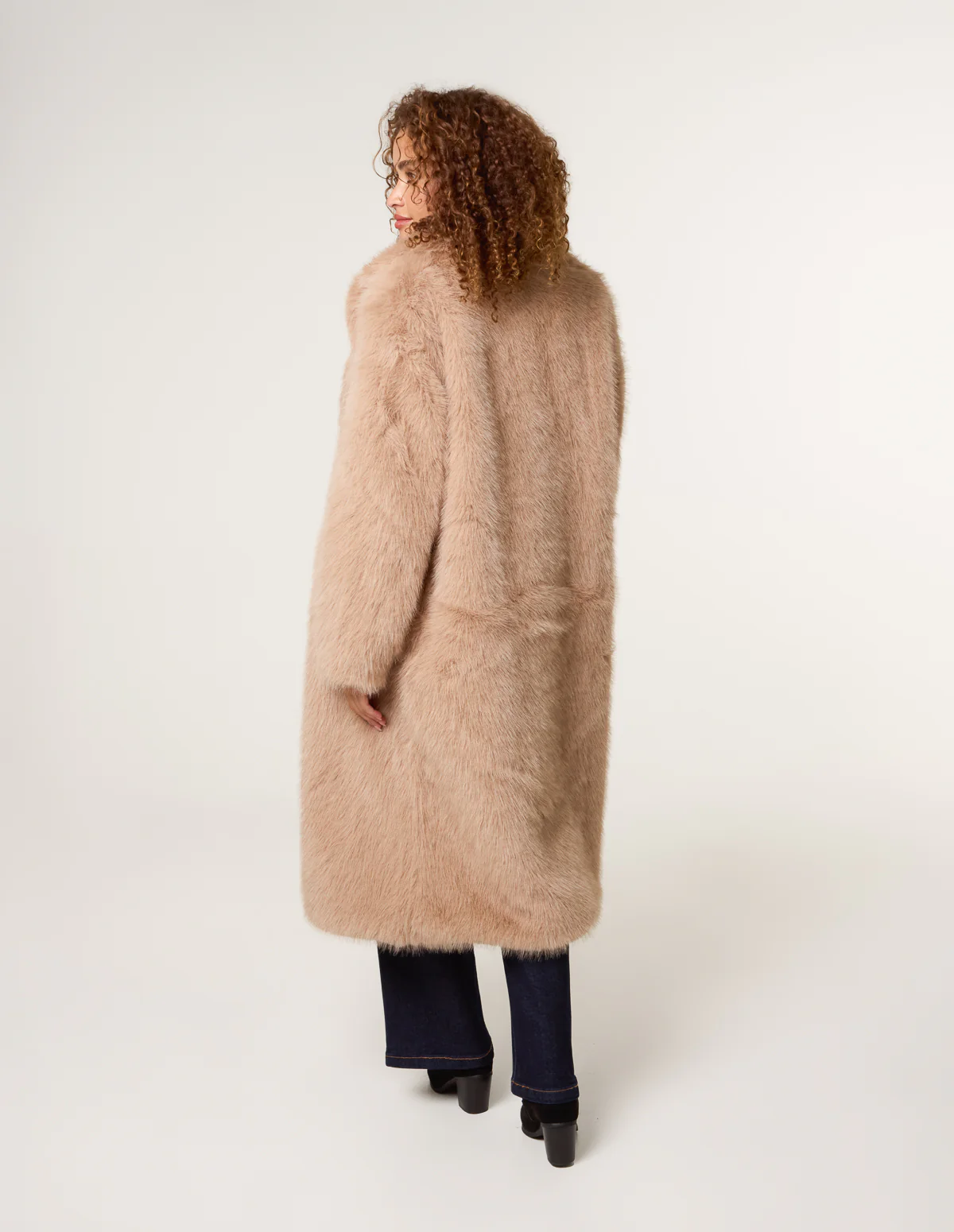 Long Fluffy Coat - Image 4