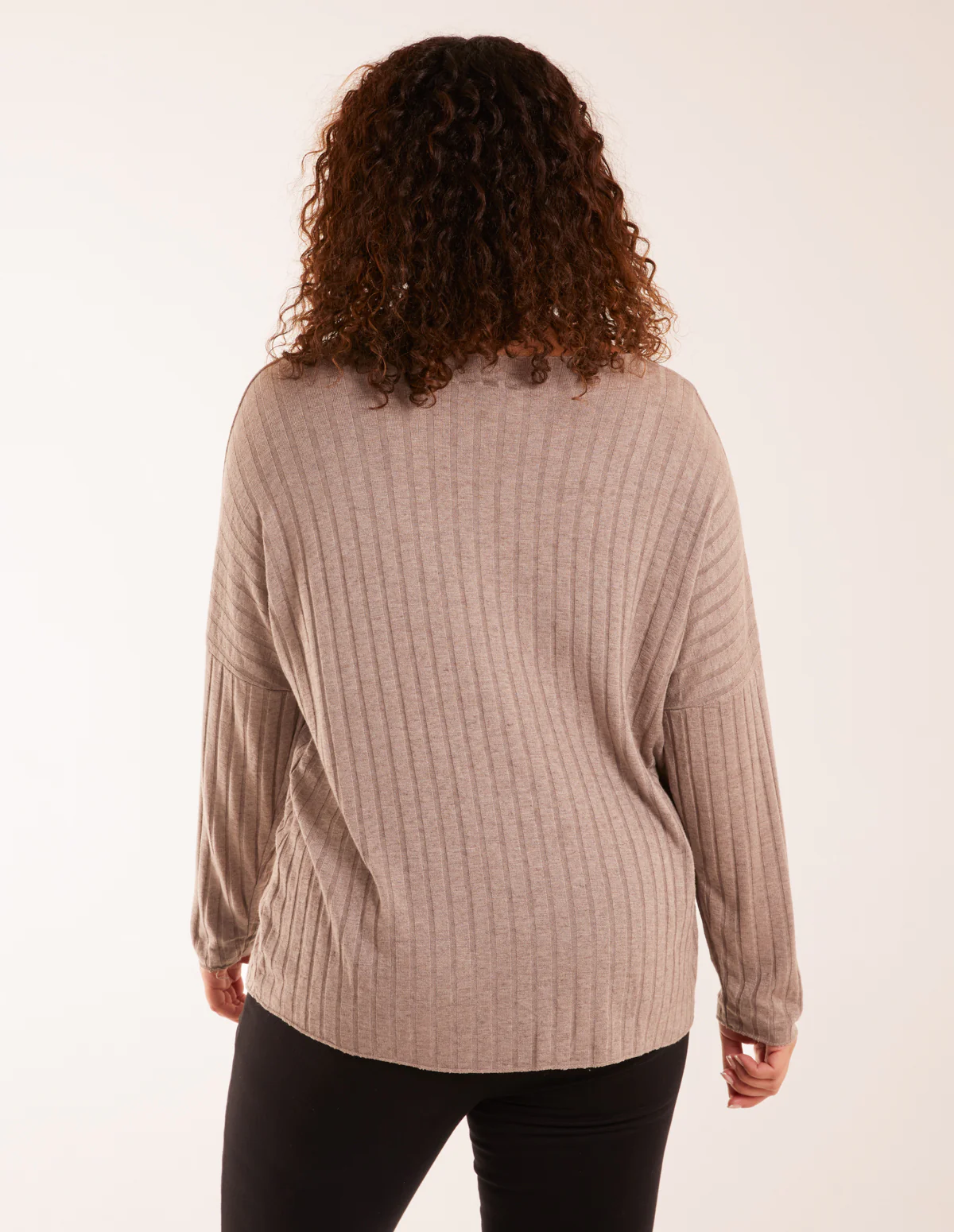 V-Neck Ribbed Jumper - Image 5