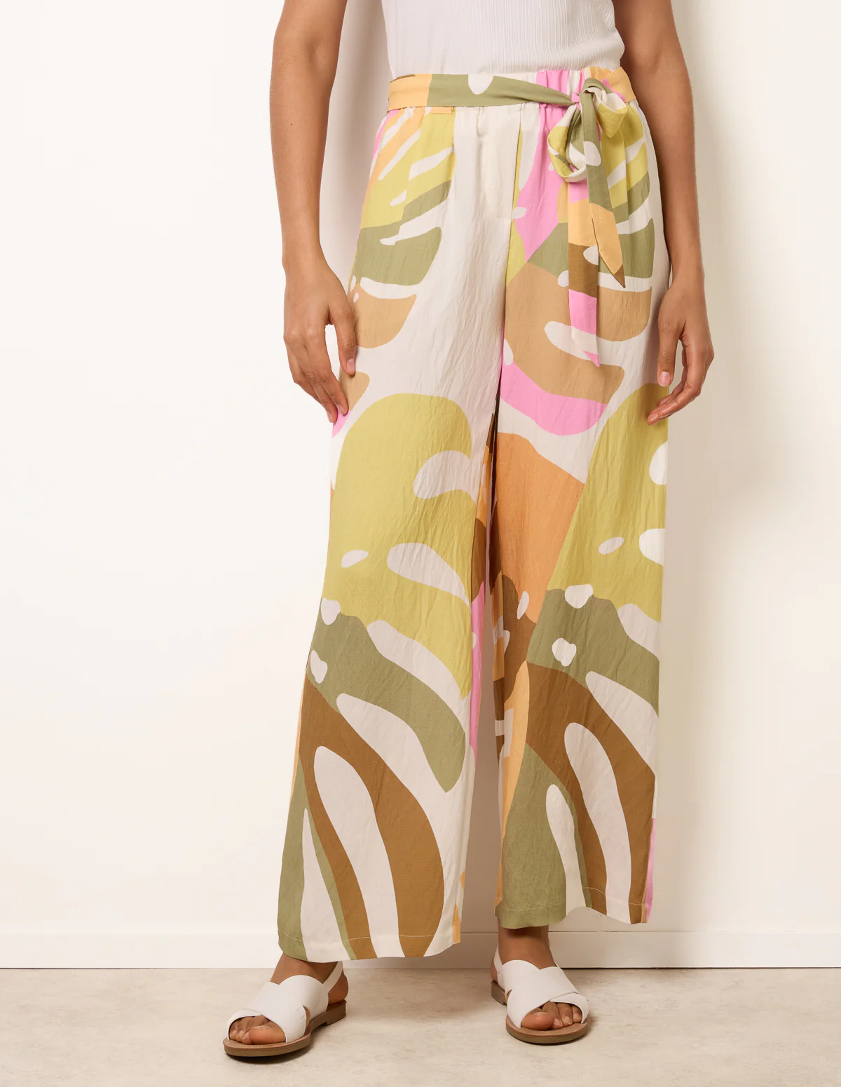 Paper Bag Wide Leg Trousers - Image 2