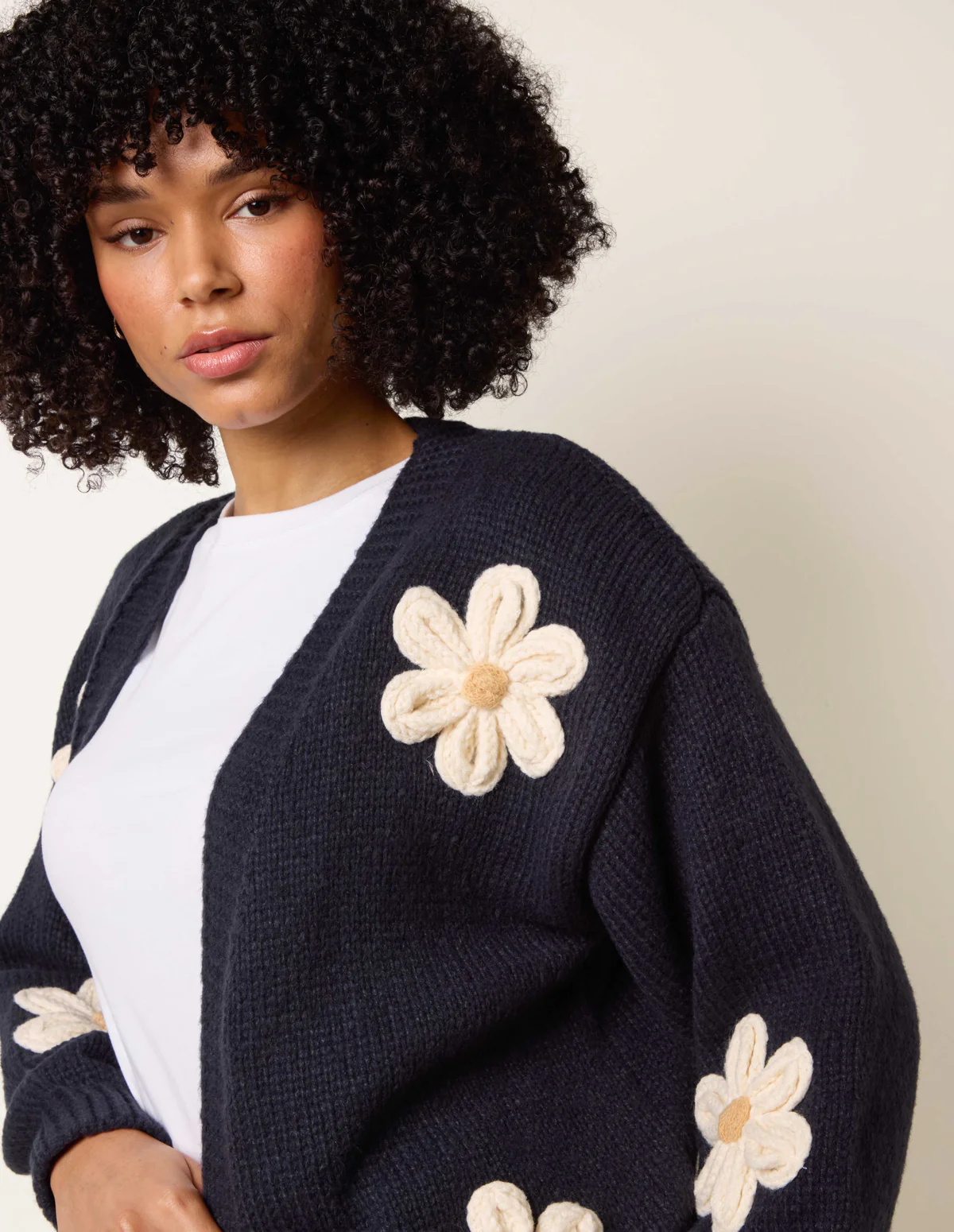Daisy Large Flower Cardigan - Image 3