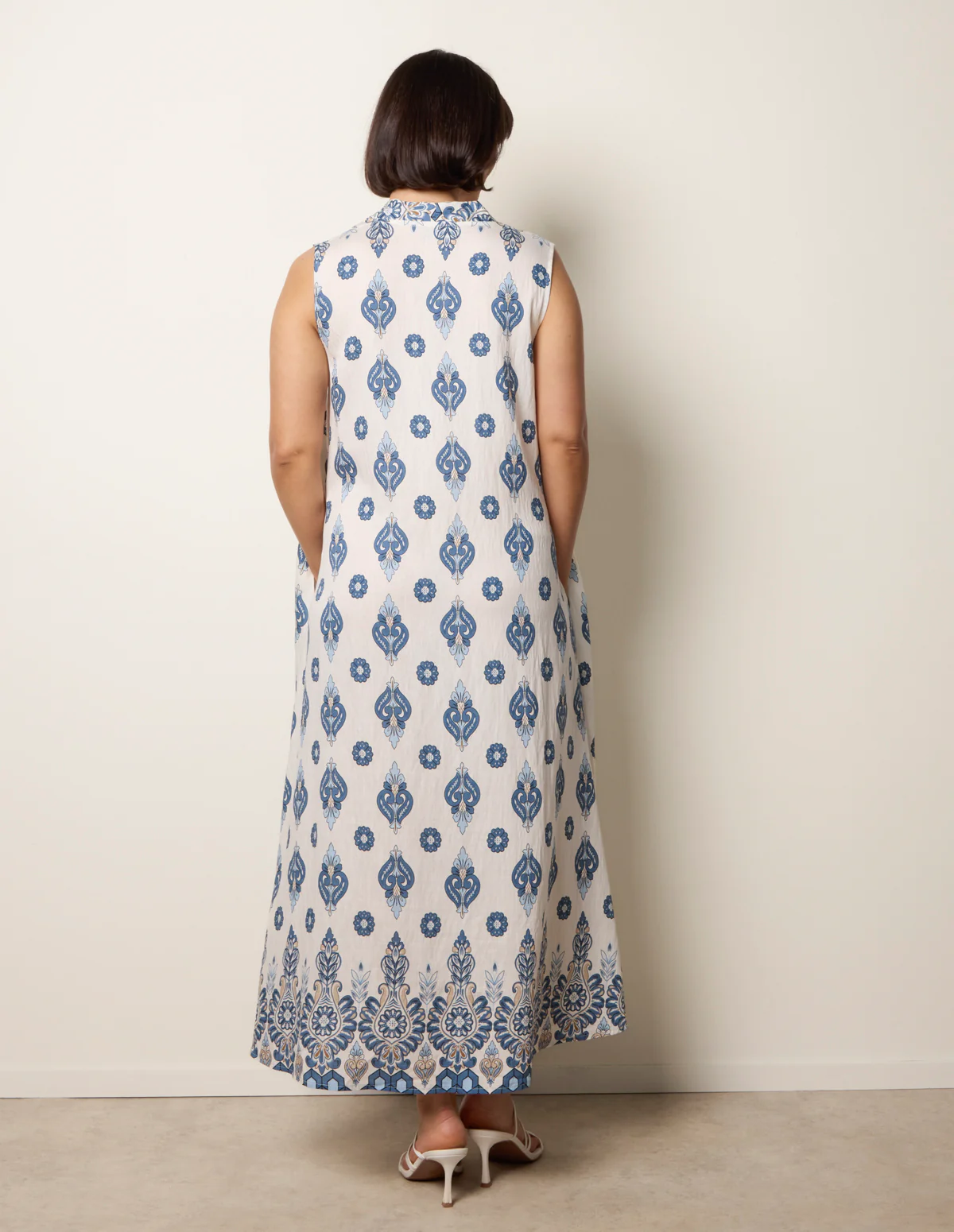 Floral Print A Line Dress - Image 4
