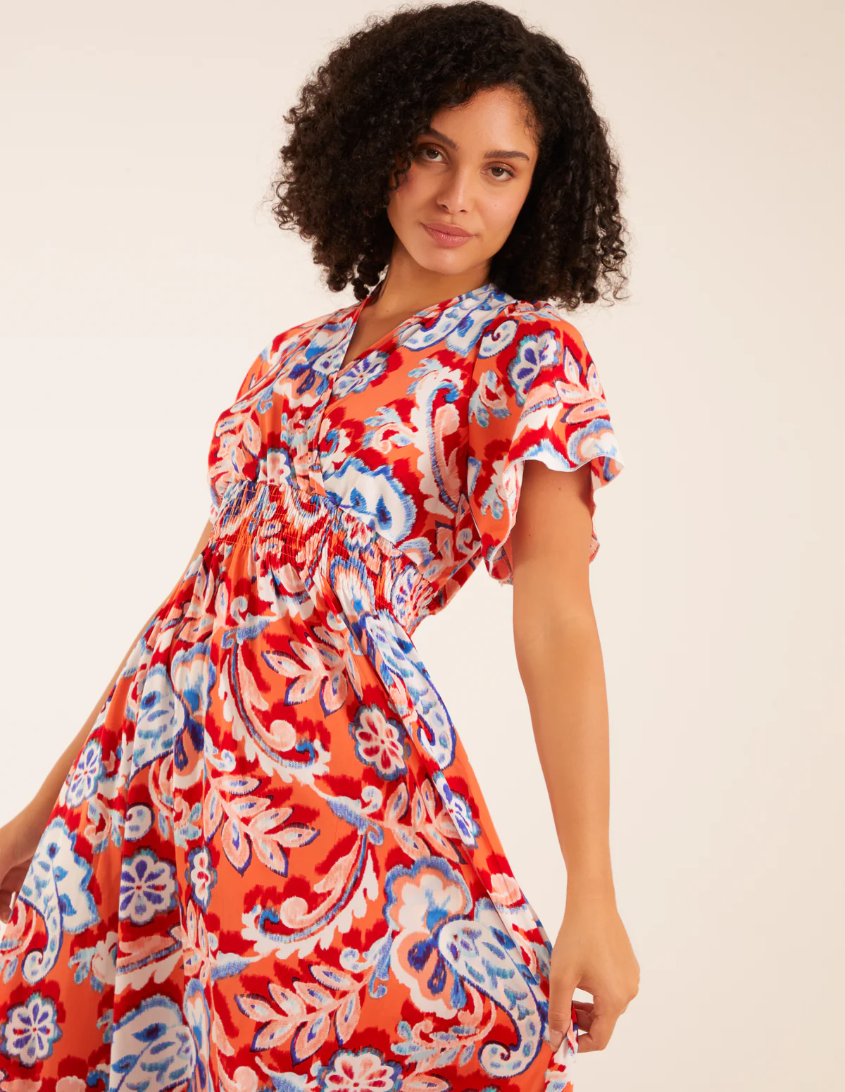 Oversized Paisley A Line Maxi Dress - Image 2
