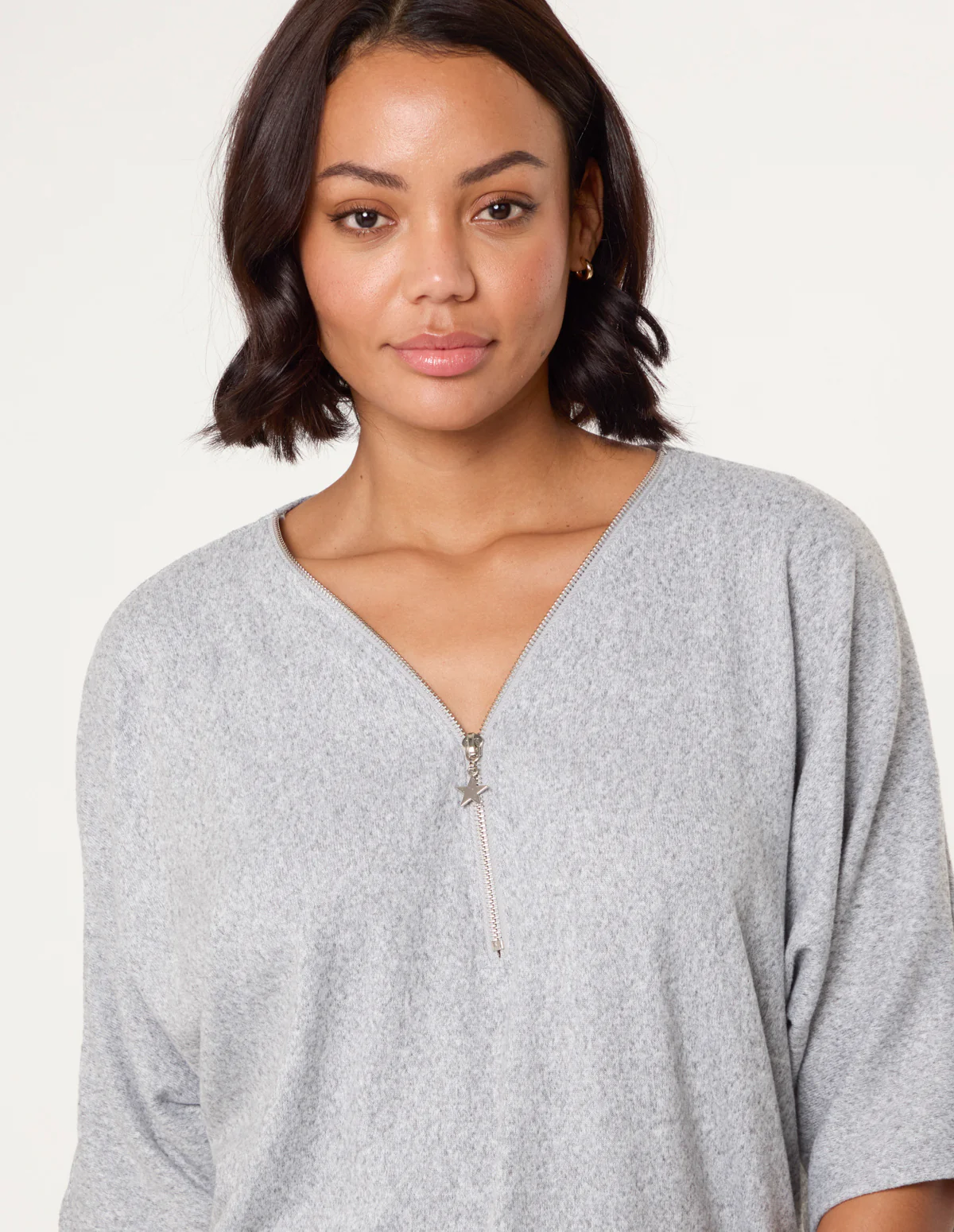 Plain Half Zip Top - Image 3