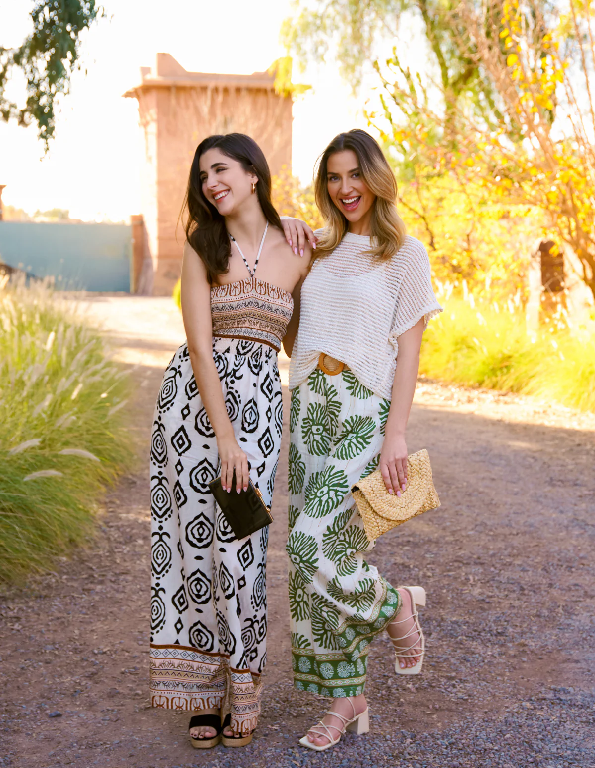 Printed Elasticated Trousers