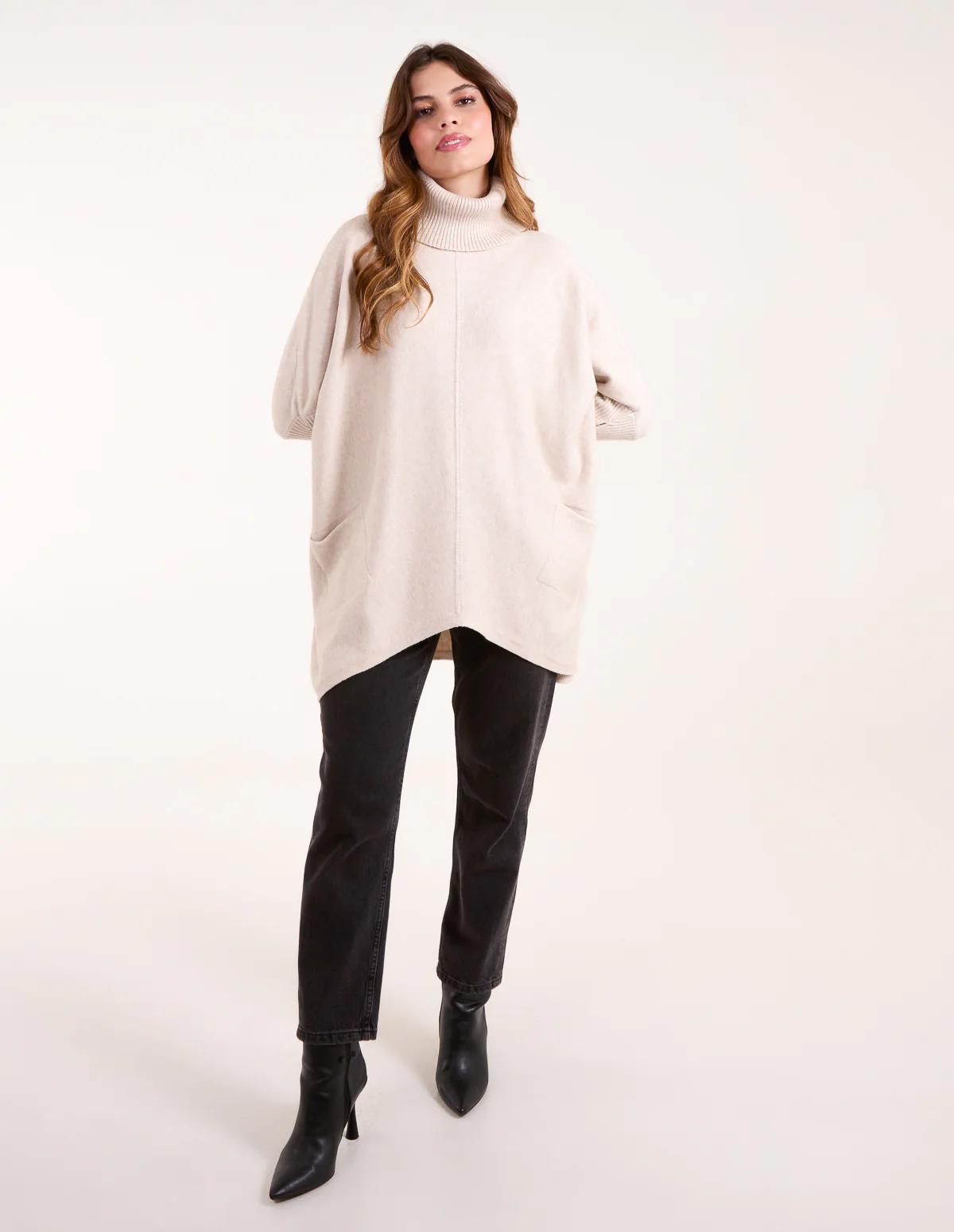 Roll Neck Pocket Jumper - Image 2