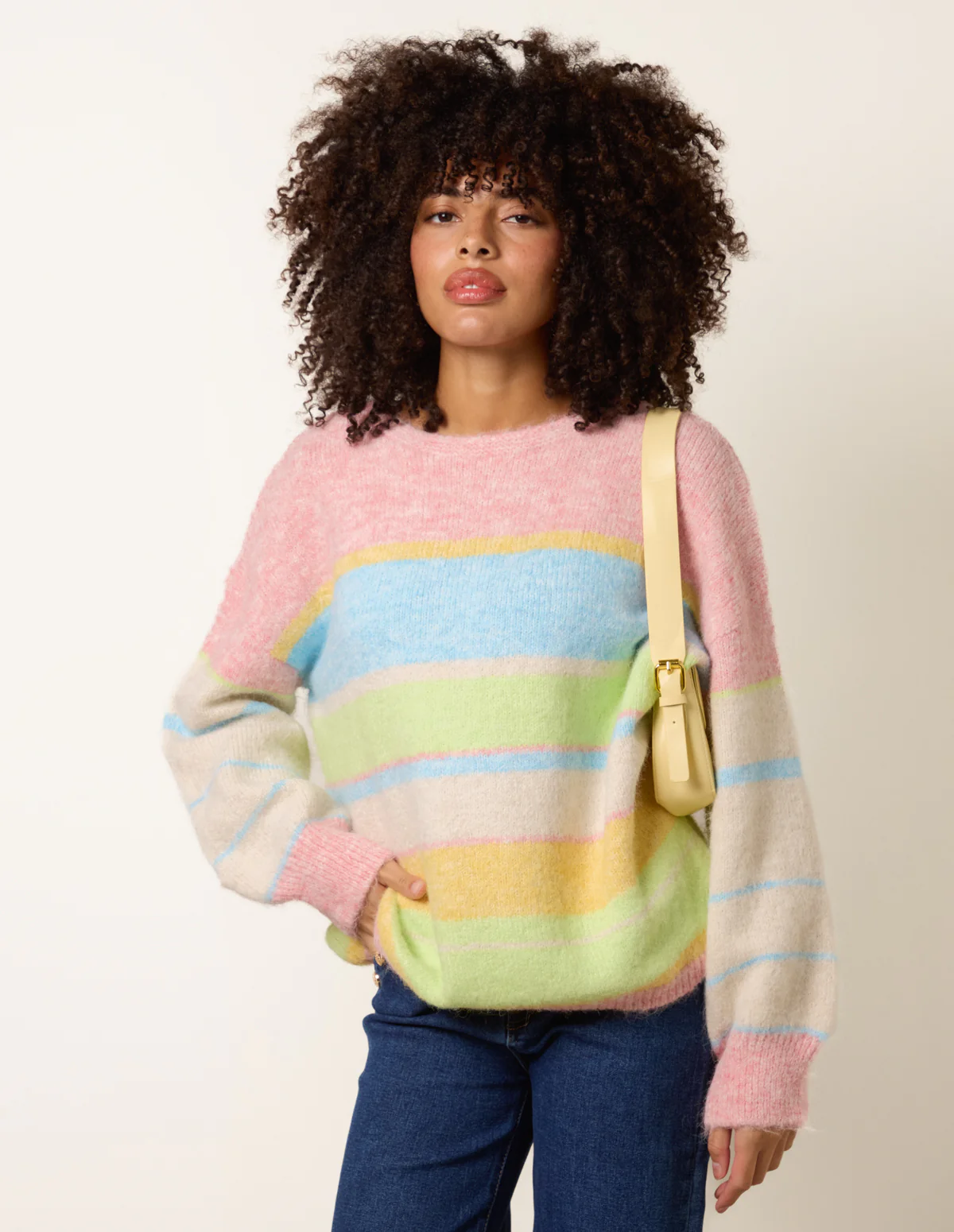 Round Neck Stripe Jumper - Image 2