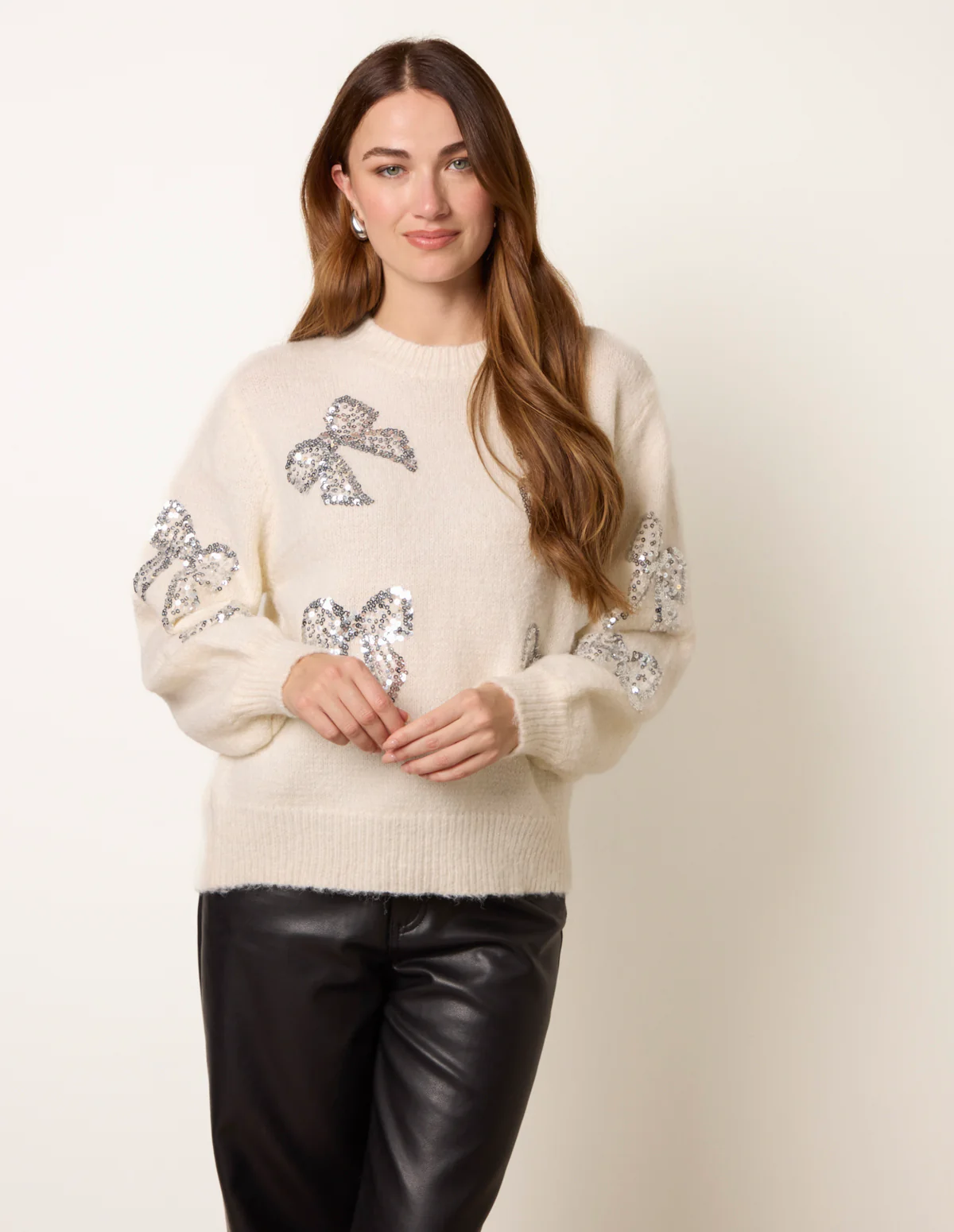 Sequin Bow Jumper - Image 5