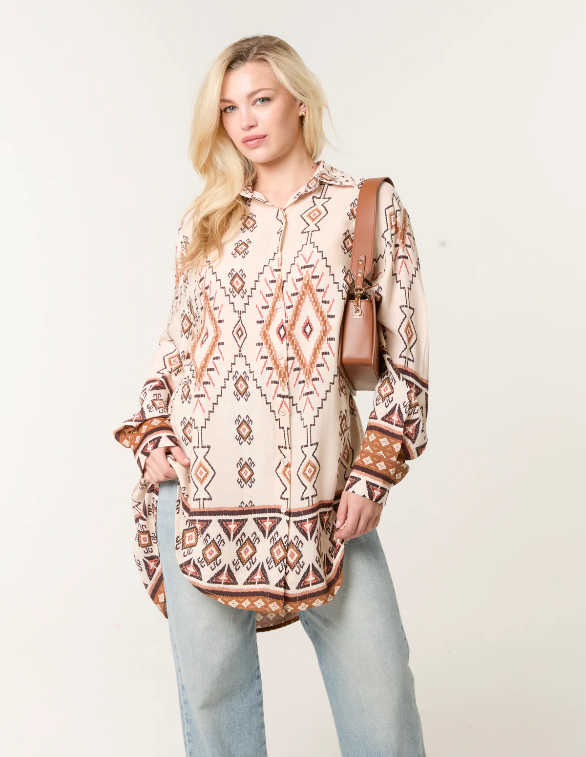 Shirt With Geometric Print - Image 2