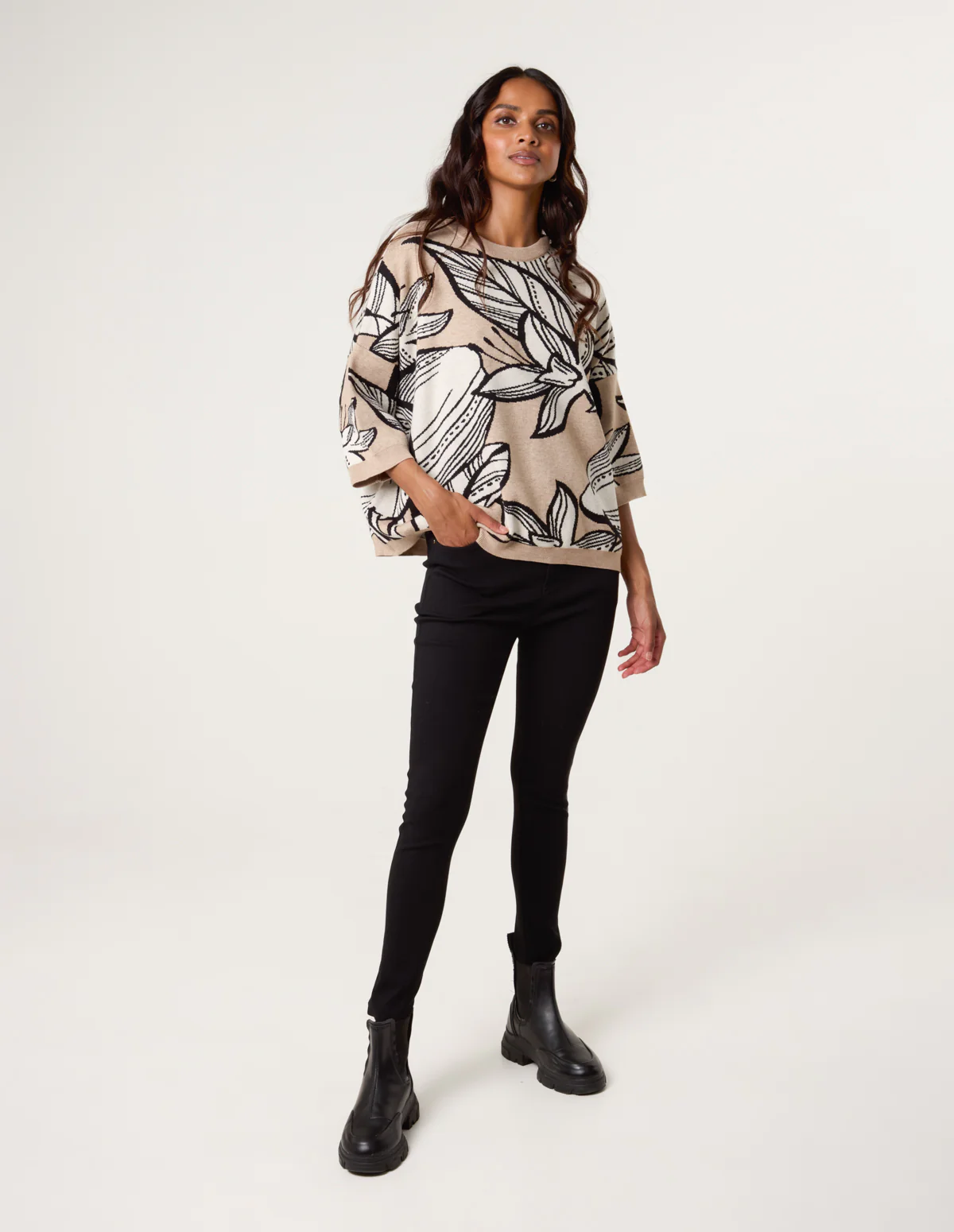 Flower Pattern Jumper