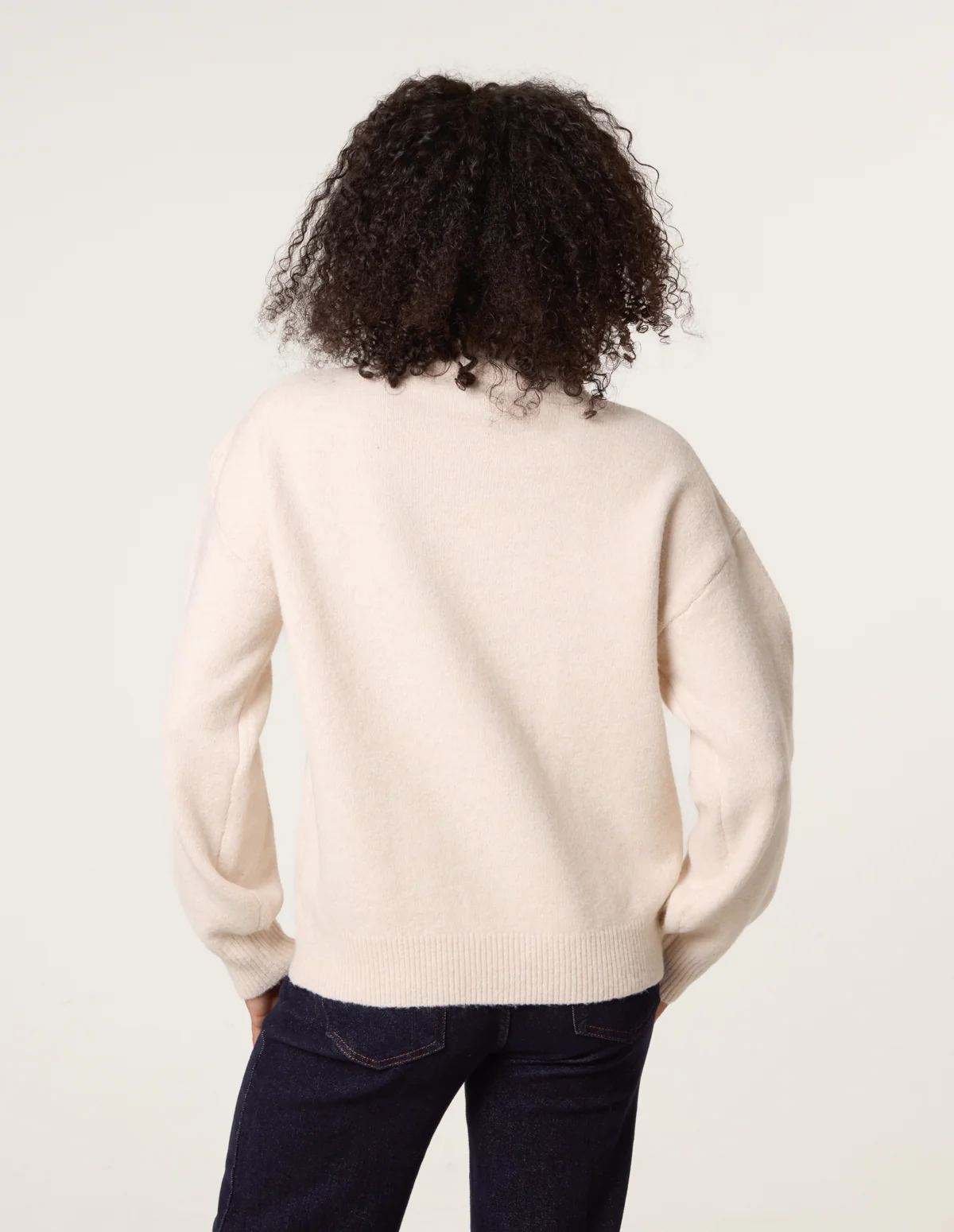 Turtle Neck Shoulder Brooch Detailed Jumper - Image 4