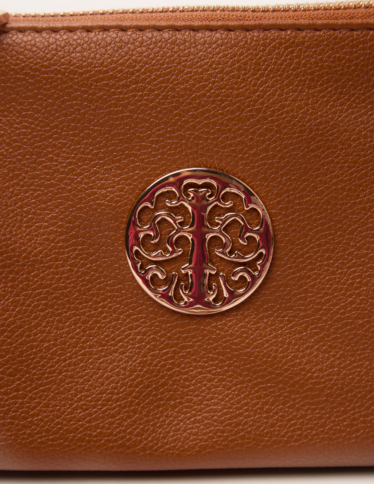 Detailed Zip Up Purse With Detachable Strap - Image 4