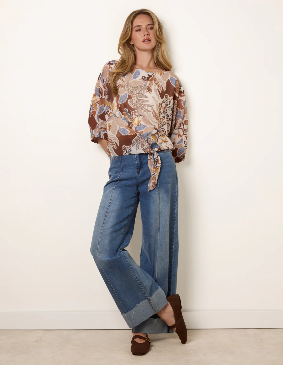 Tie Front Blouse - Image 3