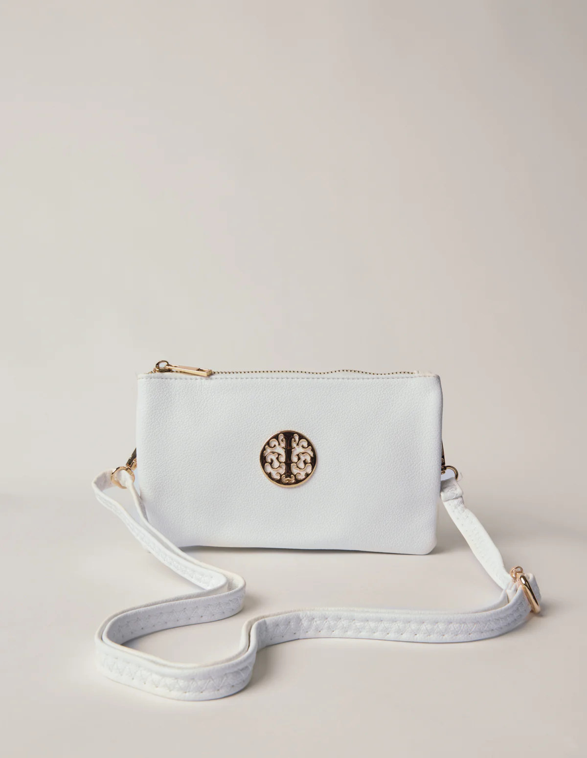 Detailed Zip Up Purse With Detachable Strap - Image 2