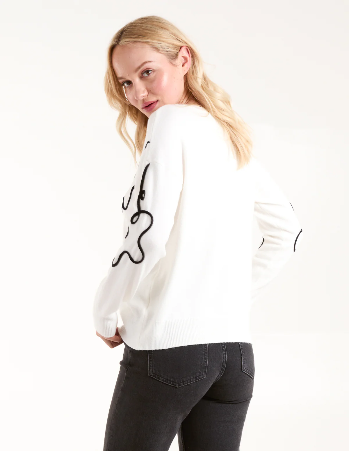 Floral Pattern Sweater - Image 5
