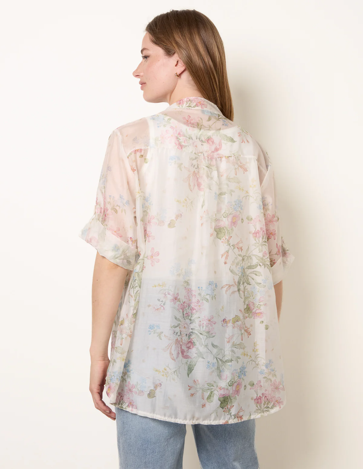 Sheer Floral Shirt - Image 4