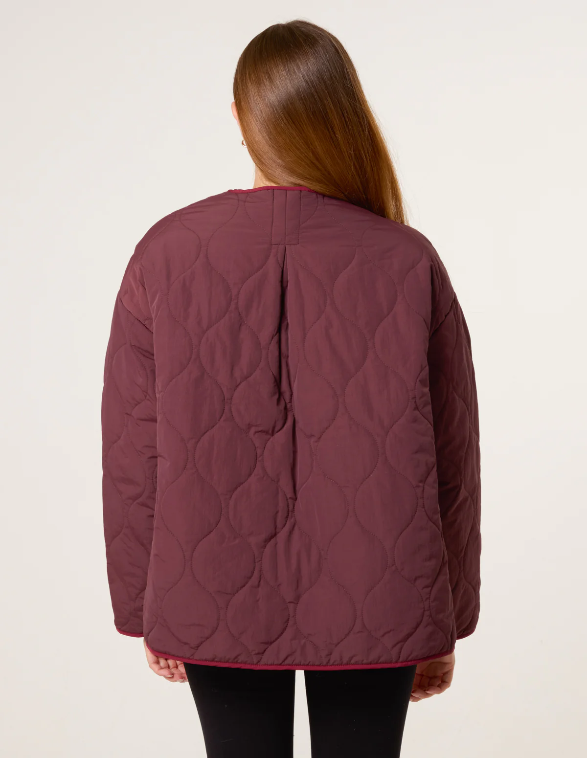 Button Front Quilted Jacket - Image 4