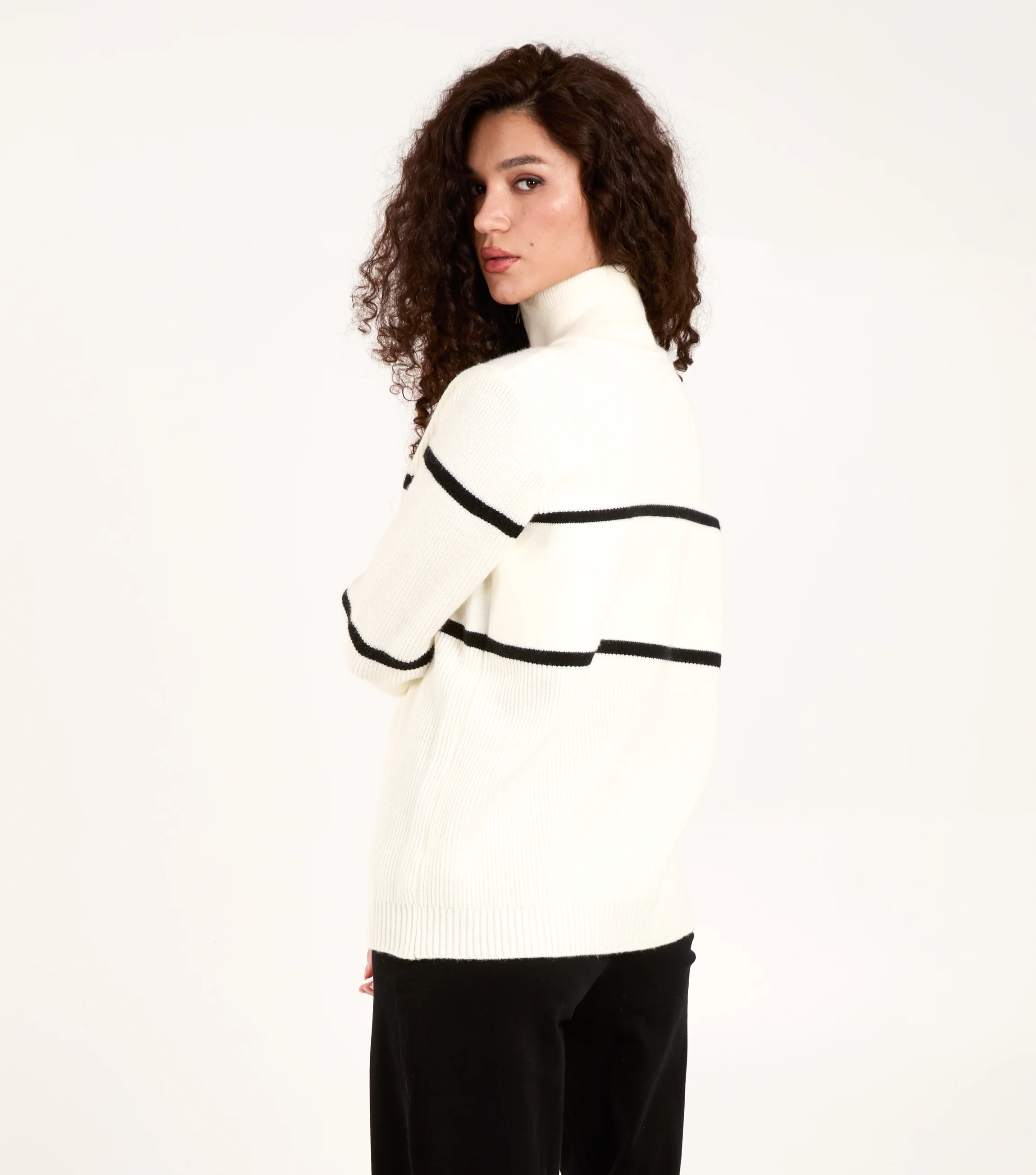 Zip Neck Logo Jumper - Image 4